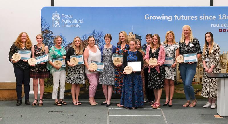 People celebrating the School Farms Conference