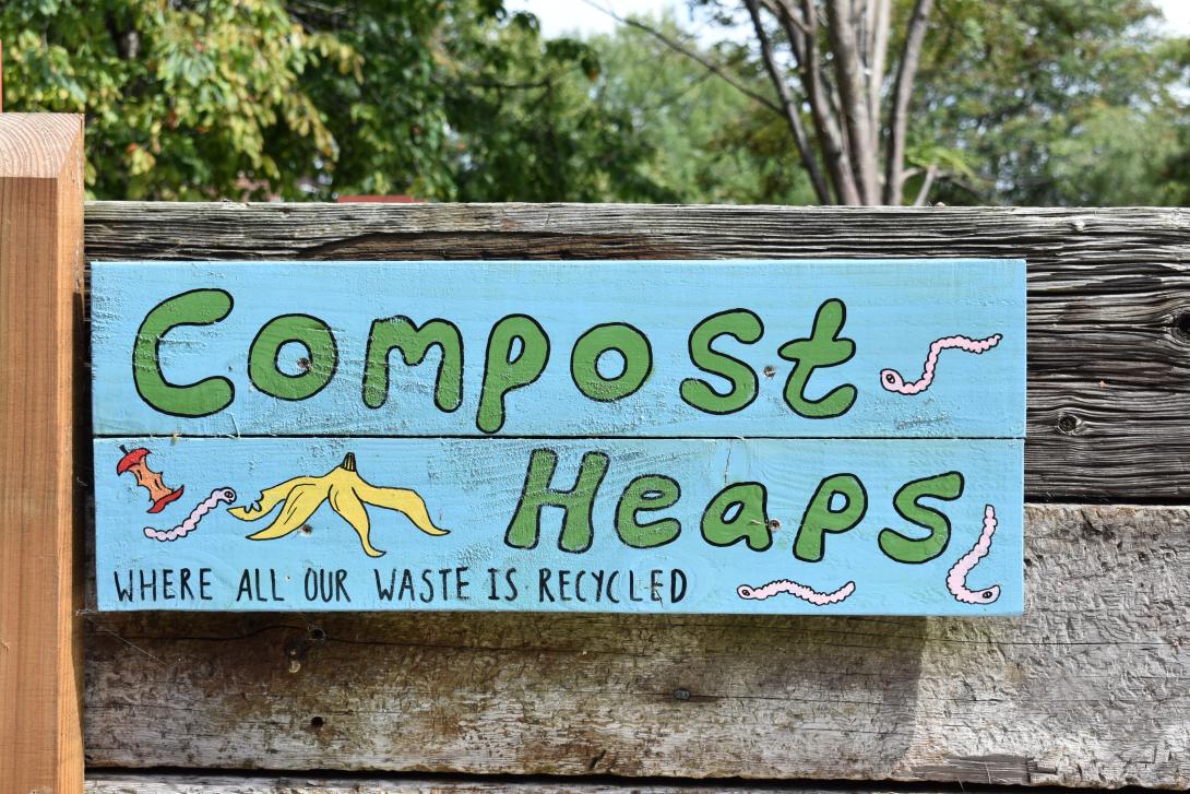 Compost heaps sign